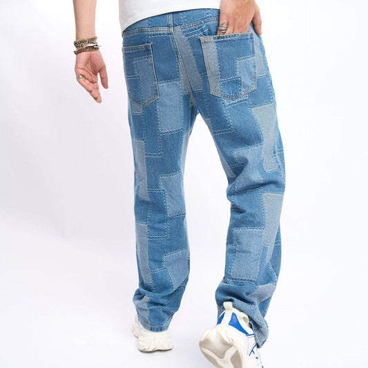 Brand Men's Elastic Jeans - Tapered Fit Denim | XS-XXL Sizes Available - Buy Center