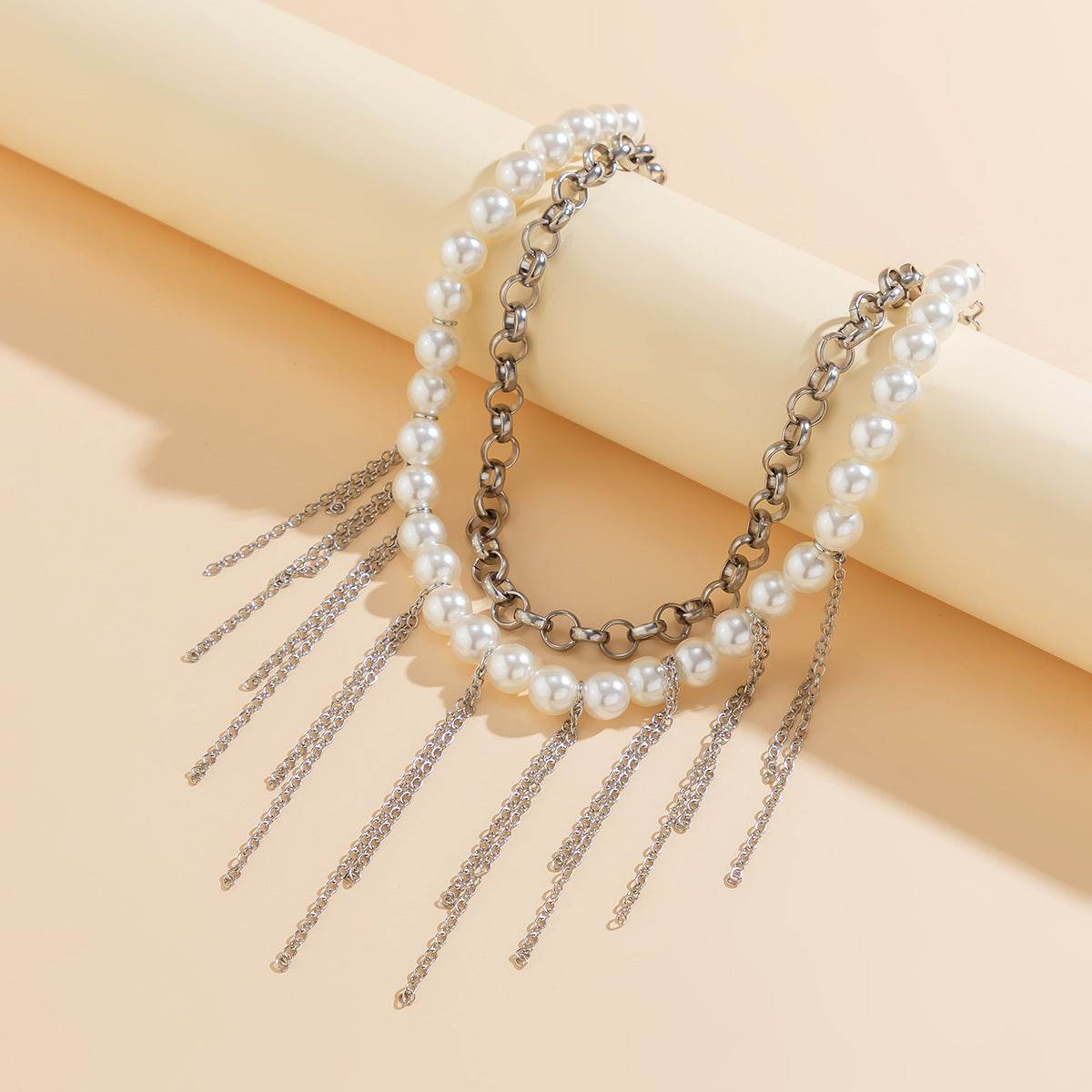 Pearl Tassel Double Layer Necklace - Elegant Women’s Jewelry 2025 - Buy Center