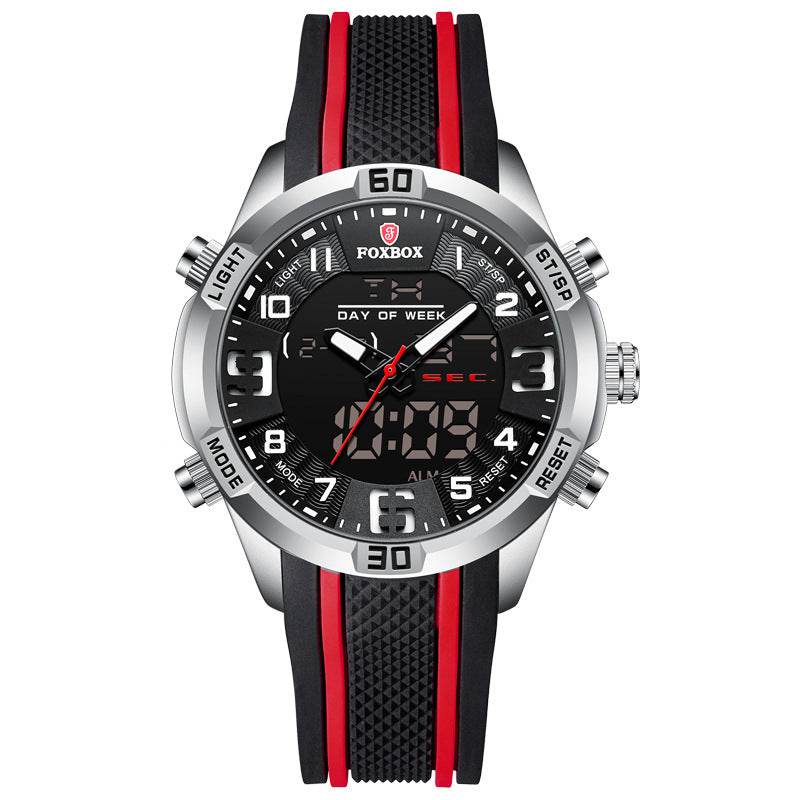 Men's Dual Display Sports Watch - Waterproof Chronograph for Active Lifestyles - Buy Center