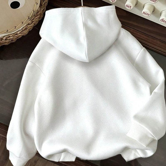 Buycenter Women's Hooded Sweater - Casual Pullover with Letter Print - Buy Center