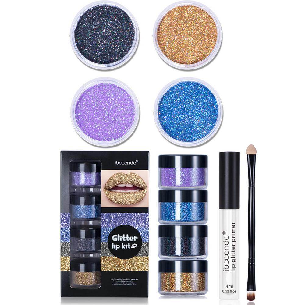 Glitter Lip Gloss Kit - Waterproof & Long Lasting Shine with Primer - Buy Center