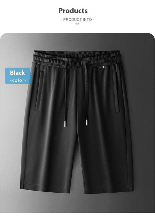 Buycenter Men's Mulberry Silk Straight Shorts - Cool & Skin-Friendly - Buy Center