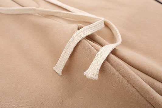 Fall-Winter Velvet Knit Sweater & Straight Slacks - Cozy Sports Style - Buy Center