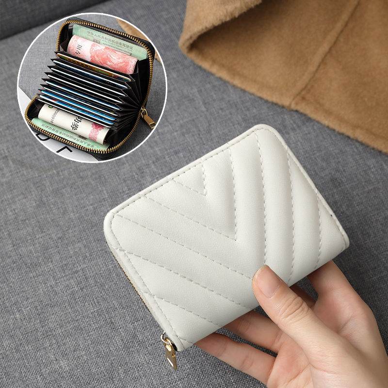 Stylish PU Leather Wallet for Women - 11 Card Slots, Anti-Theft Design - Buy Center