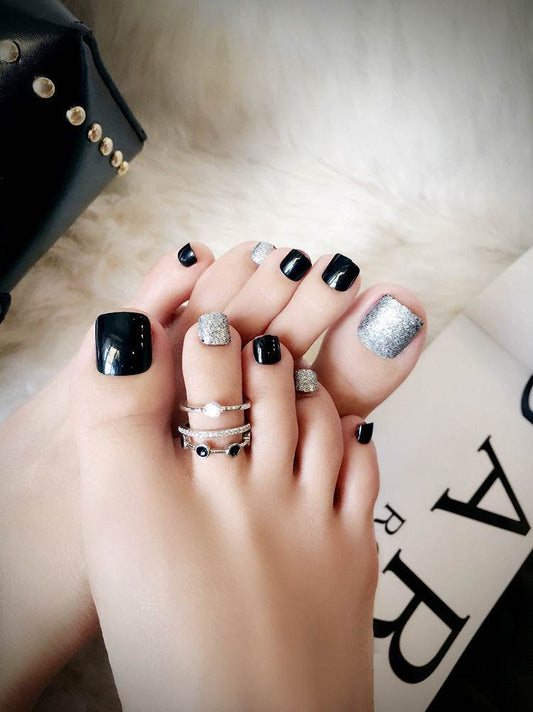 Pro Acrylic Toe Nails Set - 24pcs Stylish False Toenails for Easy Application - Buy Center