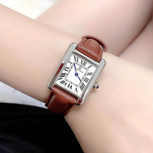 Girls' Retro Dress Watch - Classy Black & Light Brown Casual Style - Buy Center