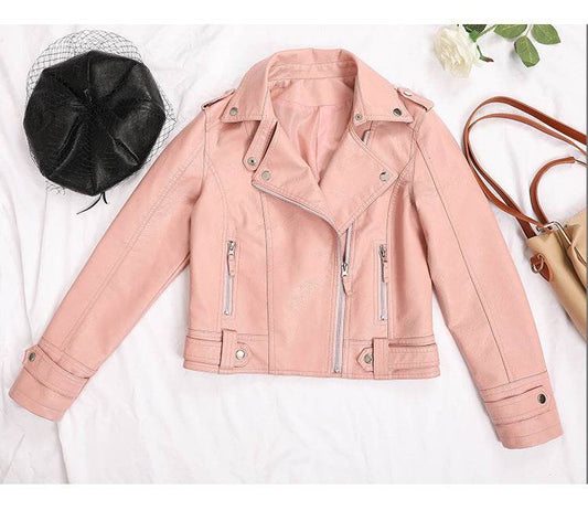 Buycenter Korean Slim Leather Jacket for Young Commuters - Short Zipper Style - Buy Center