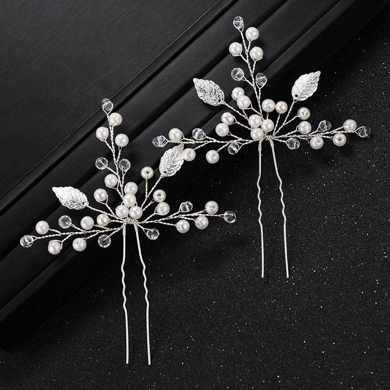 Elegant Pearl Rhinestone Wedding Hairpin - Timeless Bridal Accessory - Buy Center