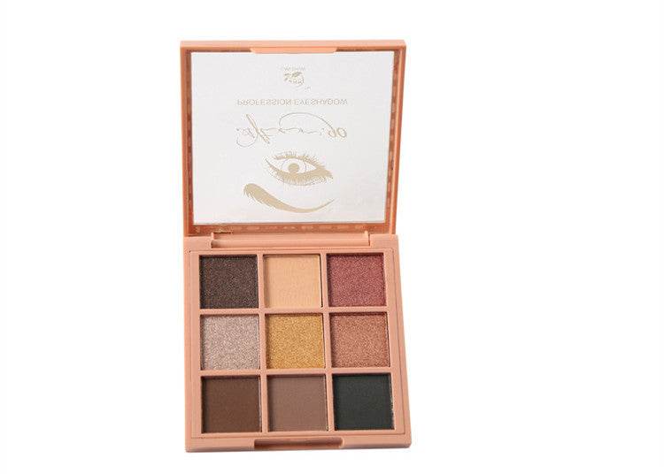 Jiugongge 9-Color Waterproof Eyeshadow Palette - Trendy Makeup Set 2025 - Buy Center