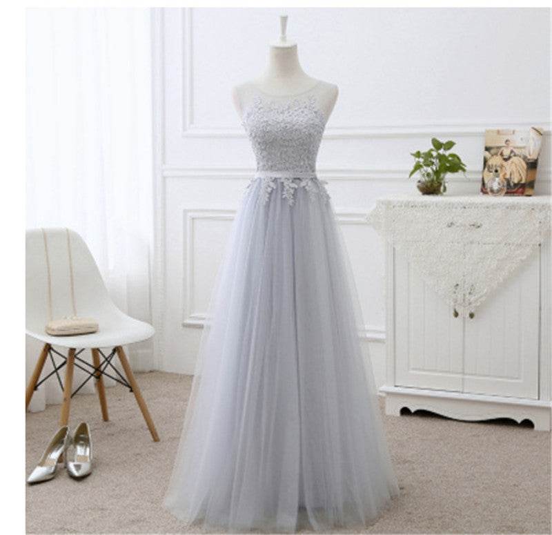 Buycenter A-Line Bridesmaid Dress - Sleeveless Long Evening Gown - Buy Center