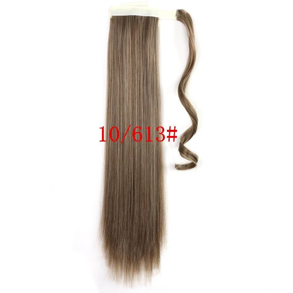 Long Straight Clip In Ponytail Extension - Heat Resistant, 22 Inches - Buy Center
