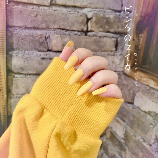 Alice's Frosted Waterproof Fake Nails - Autumn & Winter Style 2025 - Buy Center