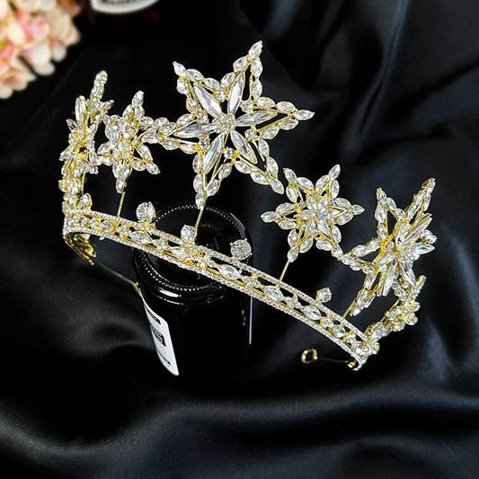 XingX Rhinestone Crown Headdress - Glamorous Wedding Hair Jewelry 2025 - Buy Center