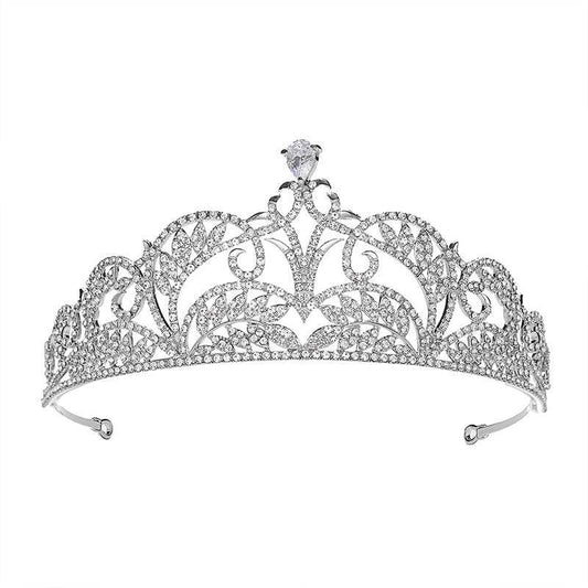 Adjustable Zircon Crown - High-End 925 Silver Bridal Jewelry for Elegance - Buy Center