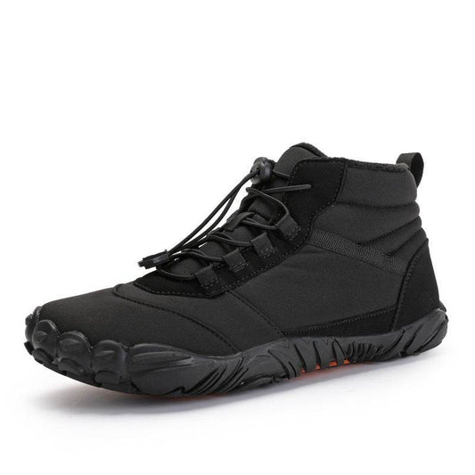 Fleece-Lined Waterproof High-Top Casual Shoes - Warm & Non-Slip Design - Buy Center