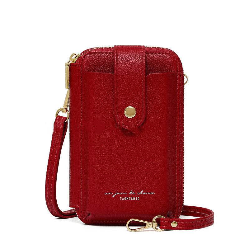 Korean Style Large Capacity Mobile Phone Bag - Fashionable PU Wallet for Women - Buy Center