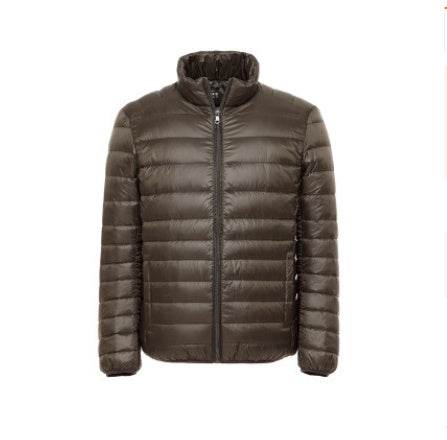 Buycenter Men's Light Down Jacket - Warm Stand Collar Winter Style - Buy Center