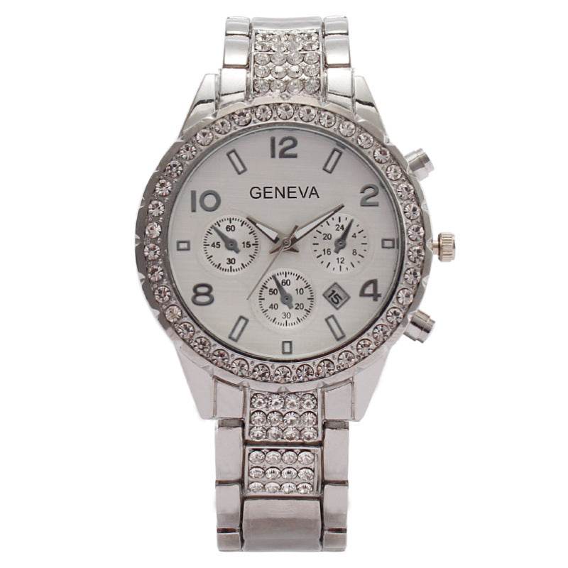 Women's Diamond Digital Quartz Watch - Stylish Three Eyes Sports - 2025 - Buy Center