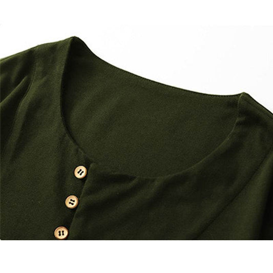 Buycenter Men's Long-Sleeved T-Shirt - Stylish Round Neck, 5 Colors - Buy Center