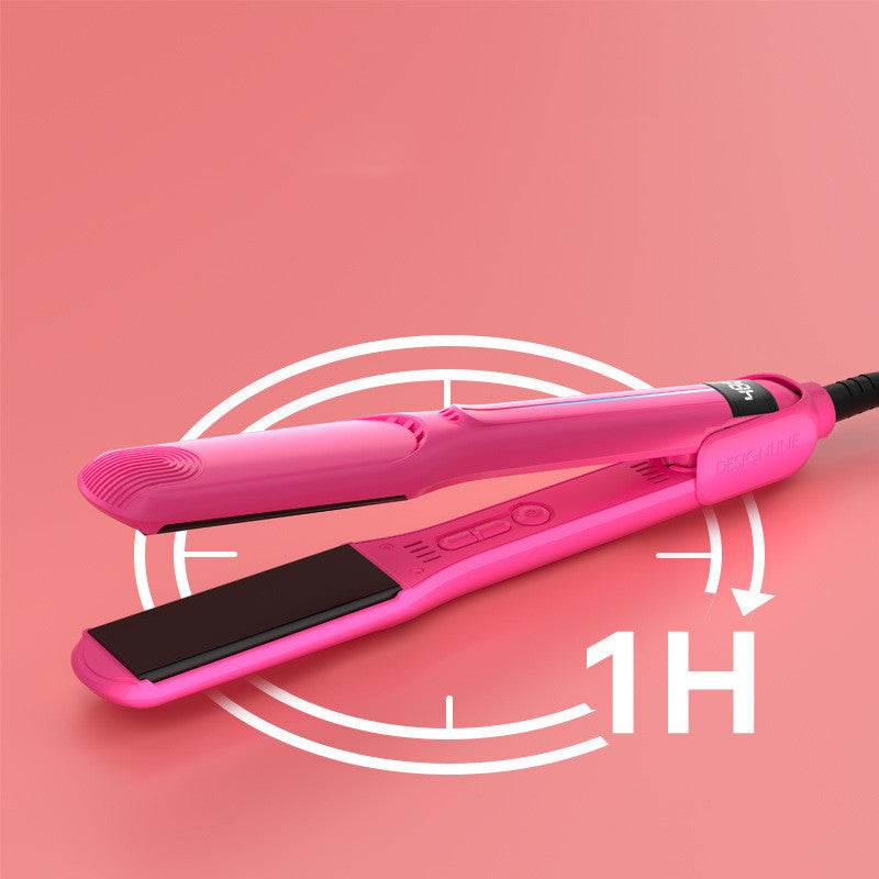 Pink Dual-Use Hair Straightener & Curling Iron - Infrared Technology - Buy Center