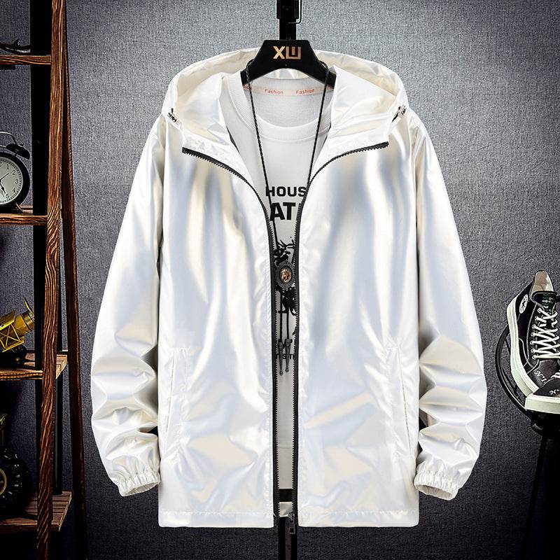 Men's Casual Hooded Jacket - Lightweight Polyester for Spring & Autumn - Buy Center