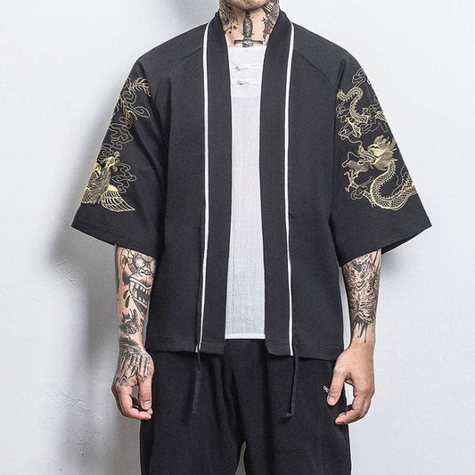 Buycenter 3/4 Sleeve Hanfu Thin Coat - Stylish Cotton Blended Design - Buy Center