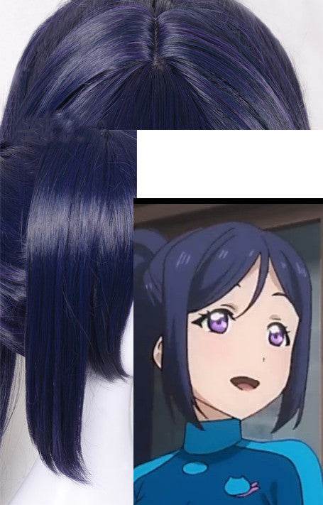 Matsuura Konan Cosplay Wig - Vibrant Blue & Purple Human Hair 2025 - Buy Center