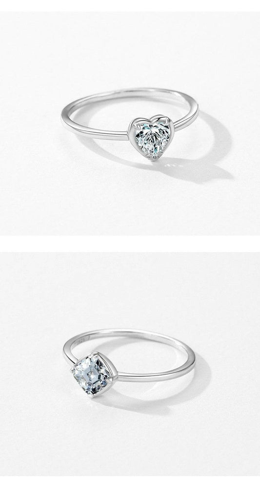 S925 Sterling Silver Heart Engagement Ring - Elegant Wedding Jewelry 2025 - Buy Center