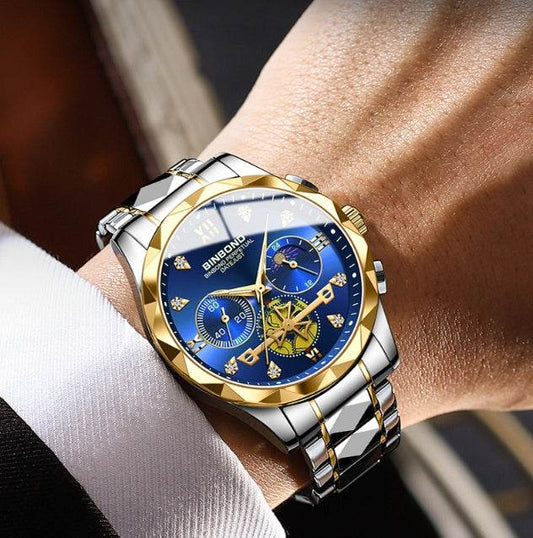 Multifunctional Quartz Watch - Six-Pin Timing, Casual & Business Style - Buy Center