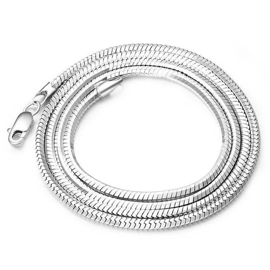 Sterling Silver Plated Necklace Chain - Korean Fashion for Men & Women - Buy Center