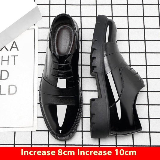Men's Height Increasing Insole Shoes - 10cm Platform for Business Style - Buy Center