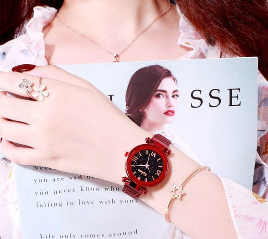 Buycenter Star Lazy Magnet Buckle Quartz Watch - 50mm Alloy Case - Buy Center