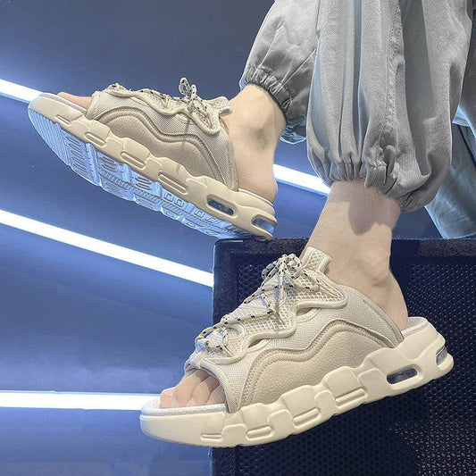 Men's Summer Non-Slip Platform Sandals - Trendy Outdoor Comfort & Style - Buy Center