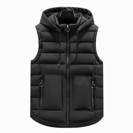Men's Autumn Winter Cotton Padded Vest - Casual Cardigan for Youth - Buy Center