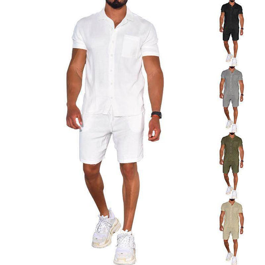 Buycenter Men's Summer Polo Shirt & Shorts Set - Stylish & Breathable - Buy Center