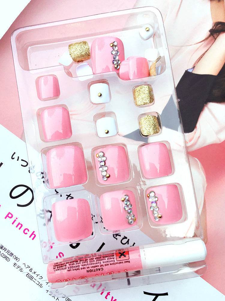 Pro Acrylic Toe Nails Set - 24pcs Stylish False Toenails for Easy Application - Buy Center