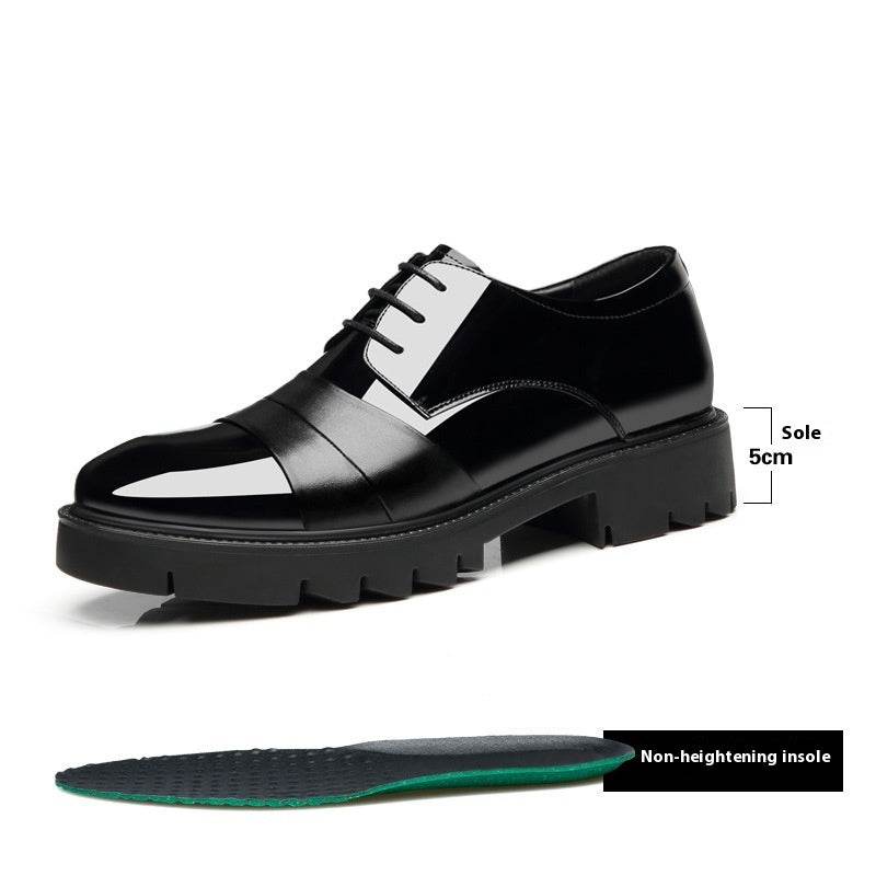 Men's Height Increasing Insole Shoes - 10cm Platform for Business Style - Buy Center