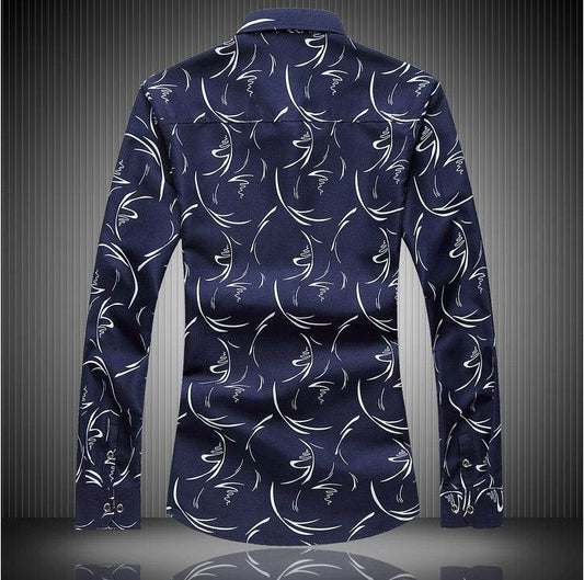 Buycenter Plus Size Floral Long-Sleeved Casual Shirt - Urban Style - Buy Center