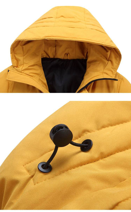 Men's Hooded Warm Down Jacket - Lightweight, Stylish, and Cozy - Buy Center