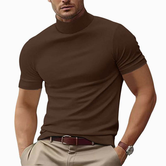 Men's Casual T-Shirt - Slim Fit Solid Color for Spring and Summer - Buy Center