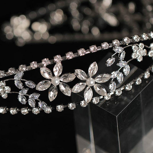 Luxurious Bridal Crown Headdress - Rhinestone Zircon Wedding Headband - Buy Center