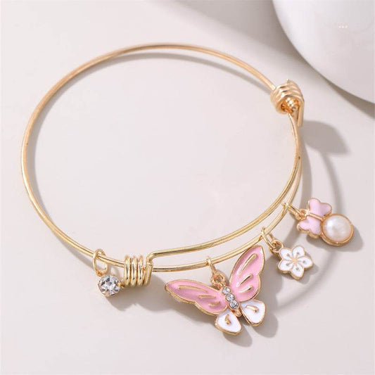 Elegant Oil Dripping Butterfly Bracelet - Premium Acrylic Jewelry - Buy Center