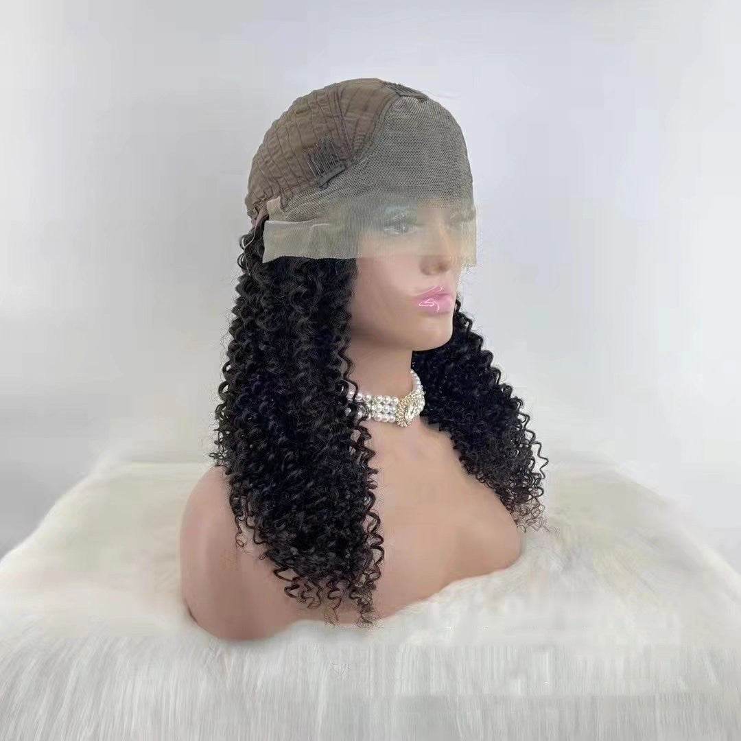Jerry Curly 13x4 Lace Front Wig - Soft Dyeable Human Hair for Ladies - Buy Center