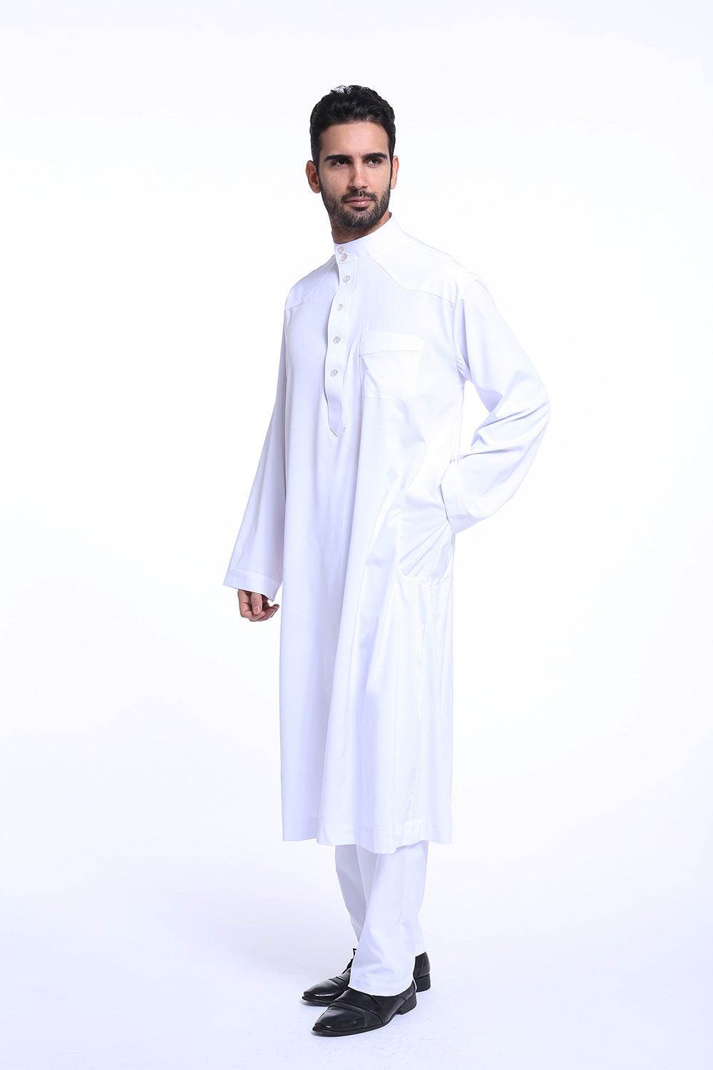 Men's Arabian Robe TH805 - 100% Polyester, Stylish Middle Eastern Wear - Buy Center