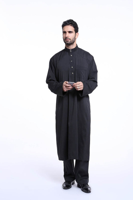 Men's Arabian Robe TH805 - 100% Polyester, Stylish Middle Eastern Wear - Buy Center