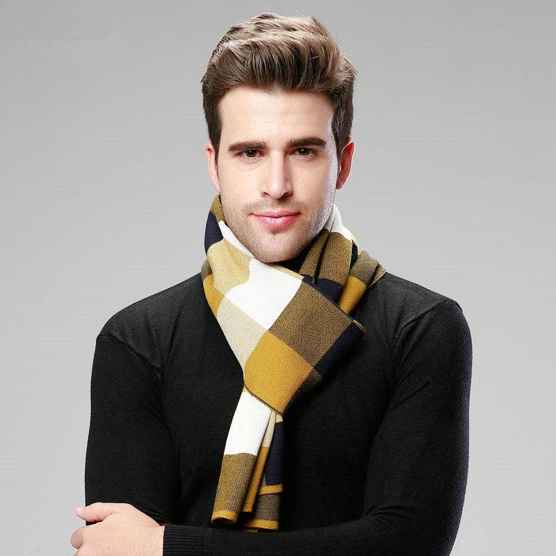 Classic British Checked Cashmere Scarf - Stylish Warmth for Men 2025 - Buy Center