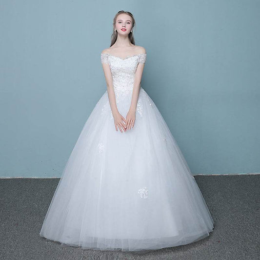 Elegant Korean Wedding Dress - Slender Tail Design for Modern Brides - Buy Center