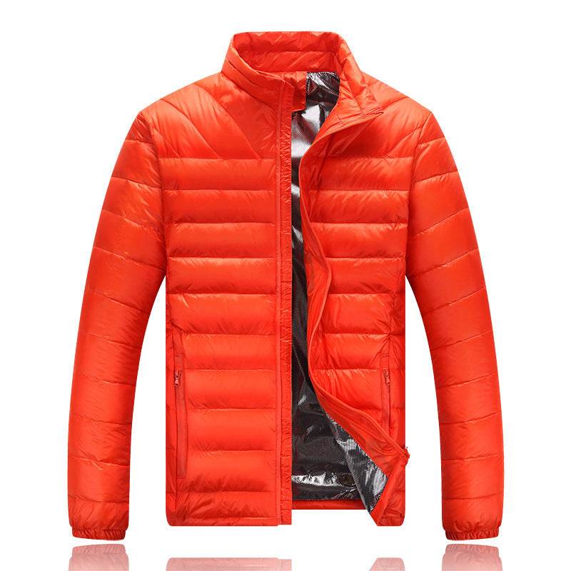 Buycenter Men's Light Down Jacket - Warm Stand Collar Winter Style - Buy Center