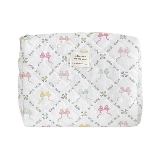 Colorful Bowknot Portable Storage Bag - Large Capacity Clutch for Daily Use - Buy Center