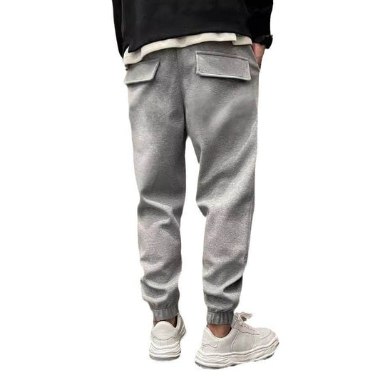 Thicken Loose Fit Ankle-Tied Sweatpants - Trendy Styles 2025 - Buy Center